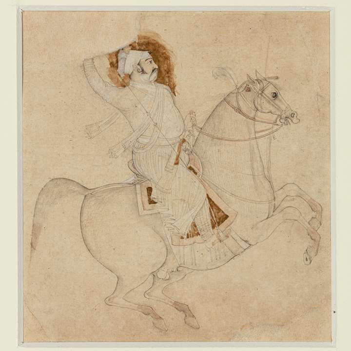 Equestrian Portrait of Rao Ram Singh I of Kota